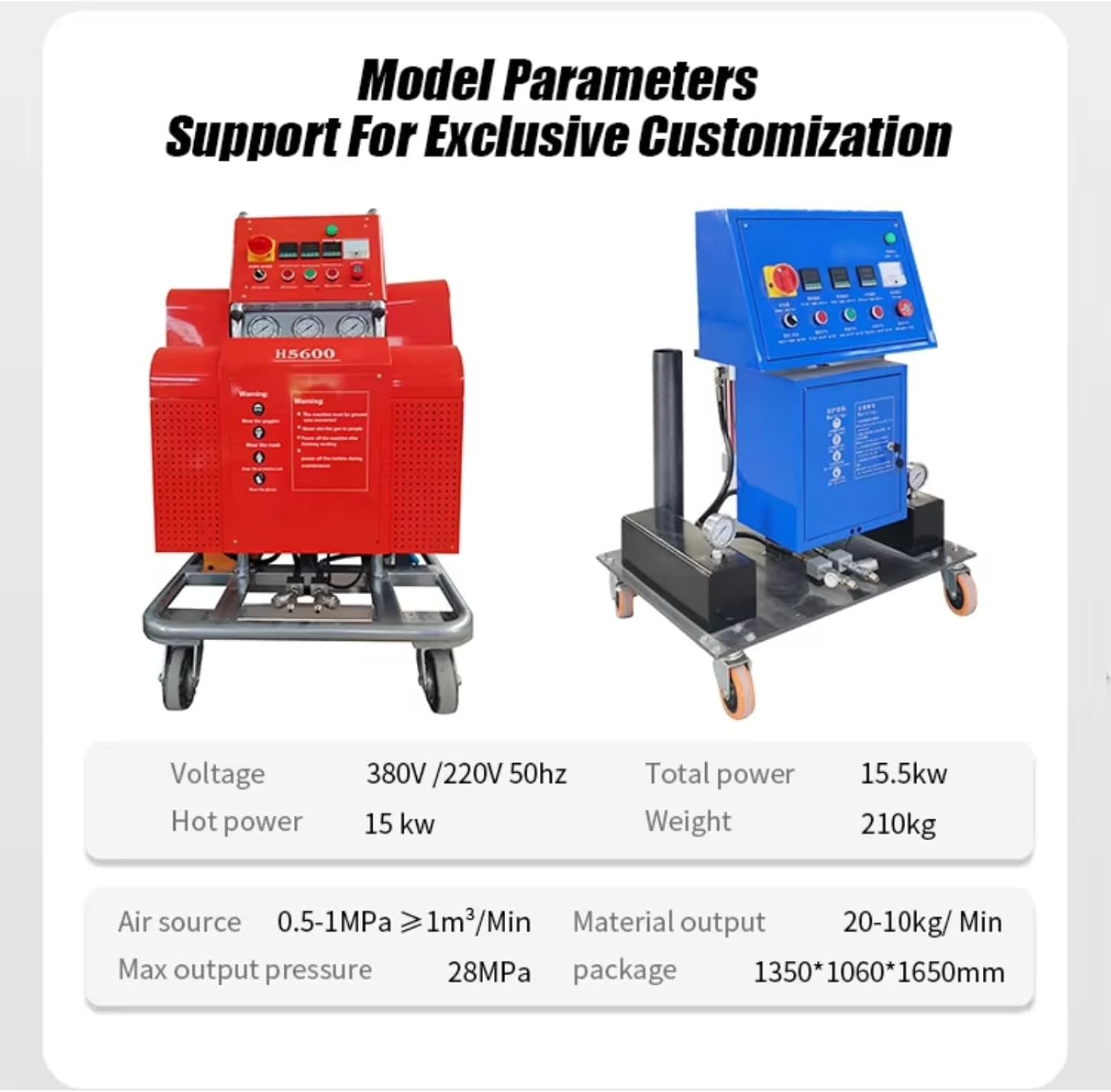High Efficiency Polyurethane Foam Sprayer with Adjustable Flow Control, Portable Insulation Spray Machine for Warehouse, Roofing and Concrete Surface Projects