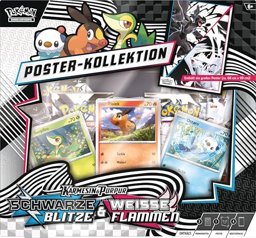 Pokémon-Sammelkartenspiel: Poster-Kollektion Einall (3 holografische Promokarten & 4 Boosterpacks) – Bild 3