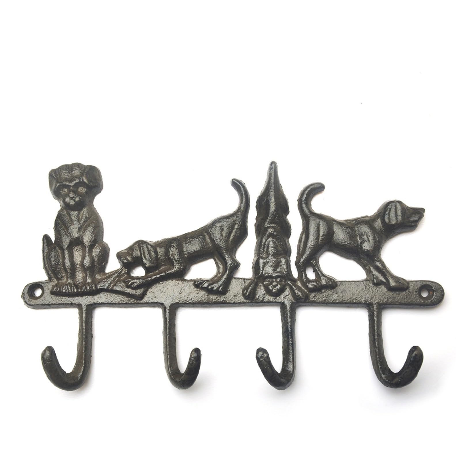 YLFKWLHRW Cast Iron Coat Hooks Vintage Cast Iron Decoration Creative Wall-Mounted Key Coat Hook for Coats Keys Bags