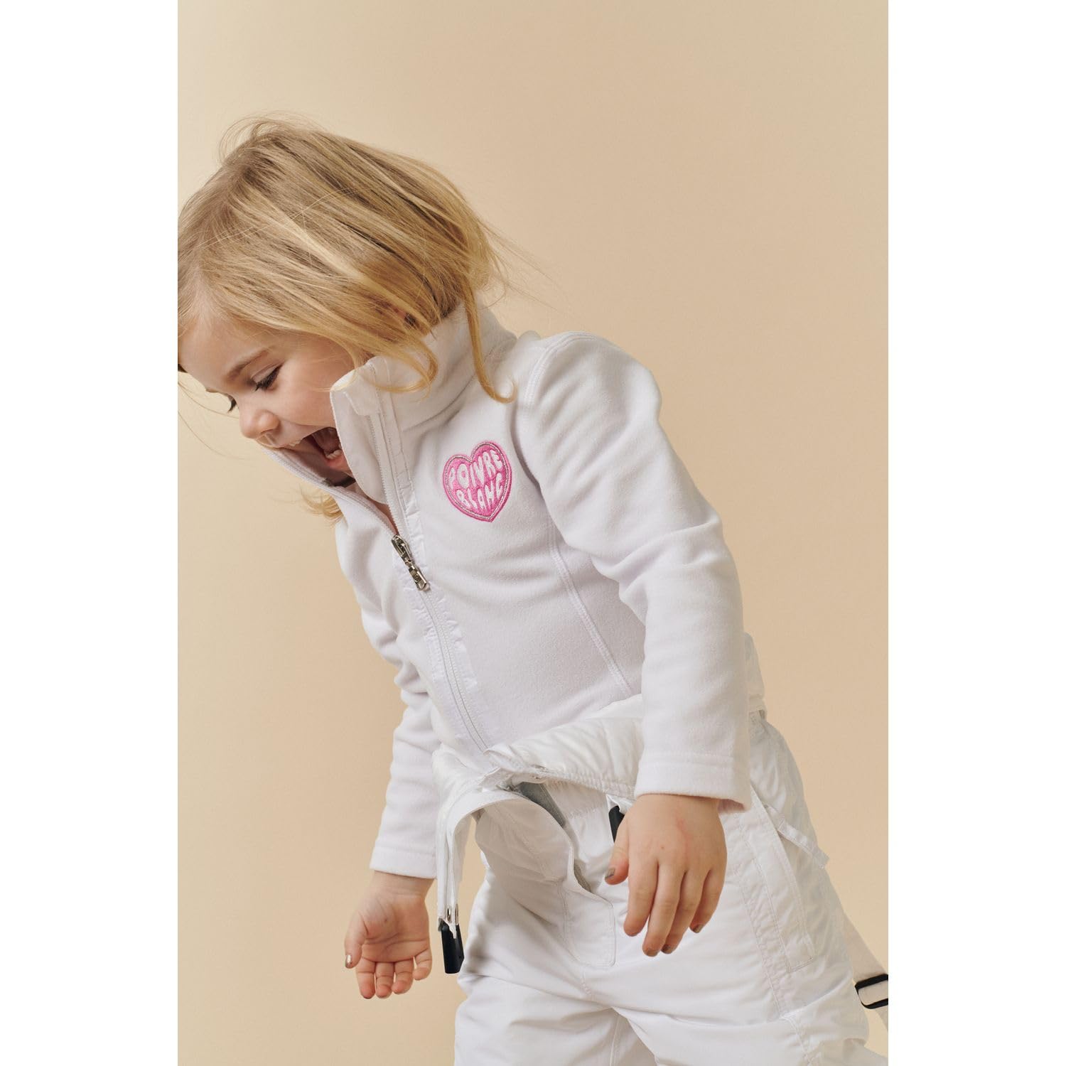 Pimienta Blanca - Chaqueta polar Micro Fleece Jacket 1500 White Girl - Blanco