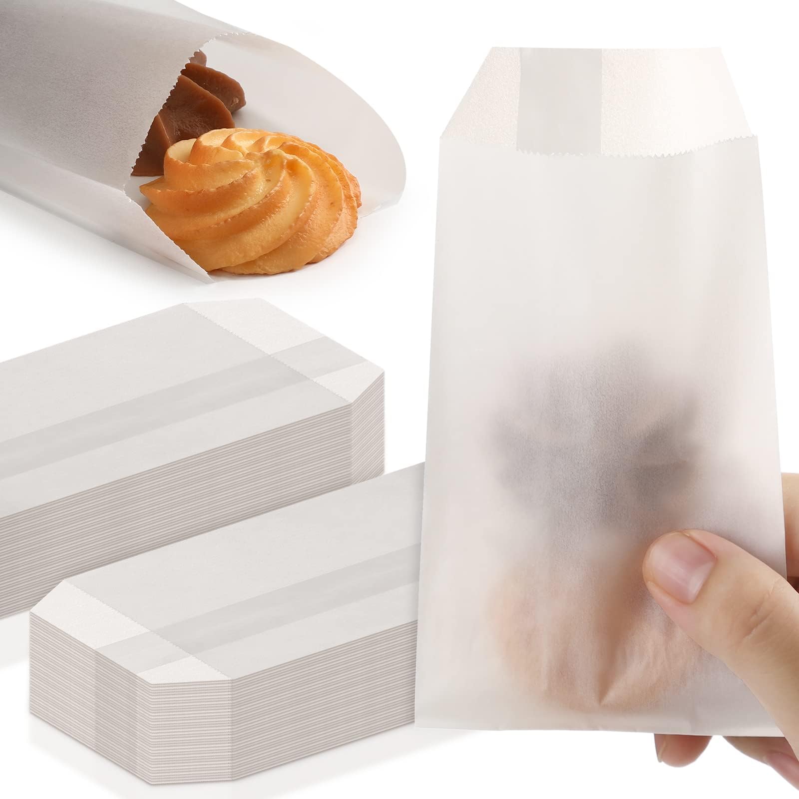 Amazon.com: Uline Mini Glassine Wax Paper Bags - 2 x 3 1/2 - 100 Bags ...