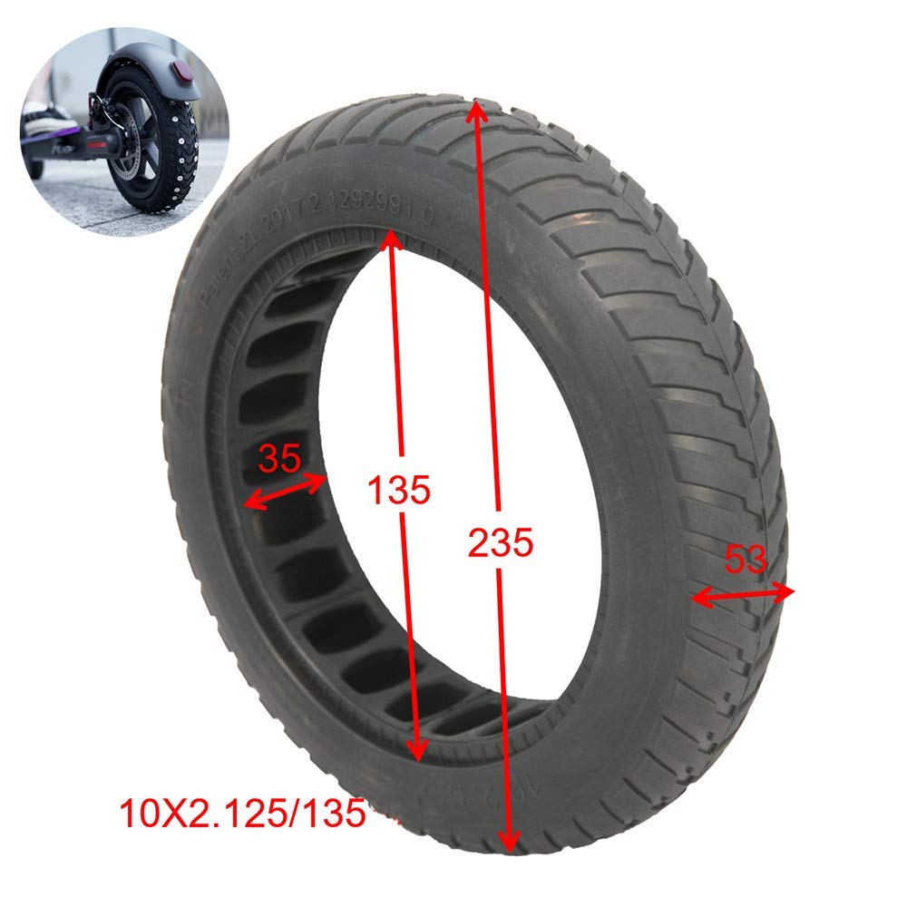 Ruedas de repuesto para scooter Neumáticos para scooter eléctrico, 8.5 pulgadas 8 1/2x2 Neumáticos de nido de abeja a prueba de explosiones, Absorción de impactos resistente al desgaste, Adecuado para