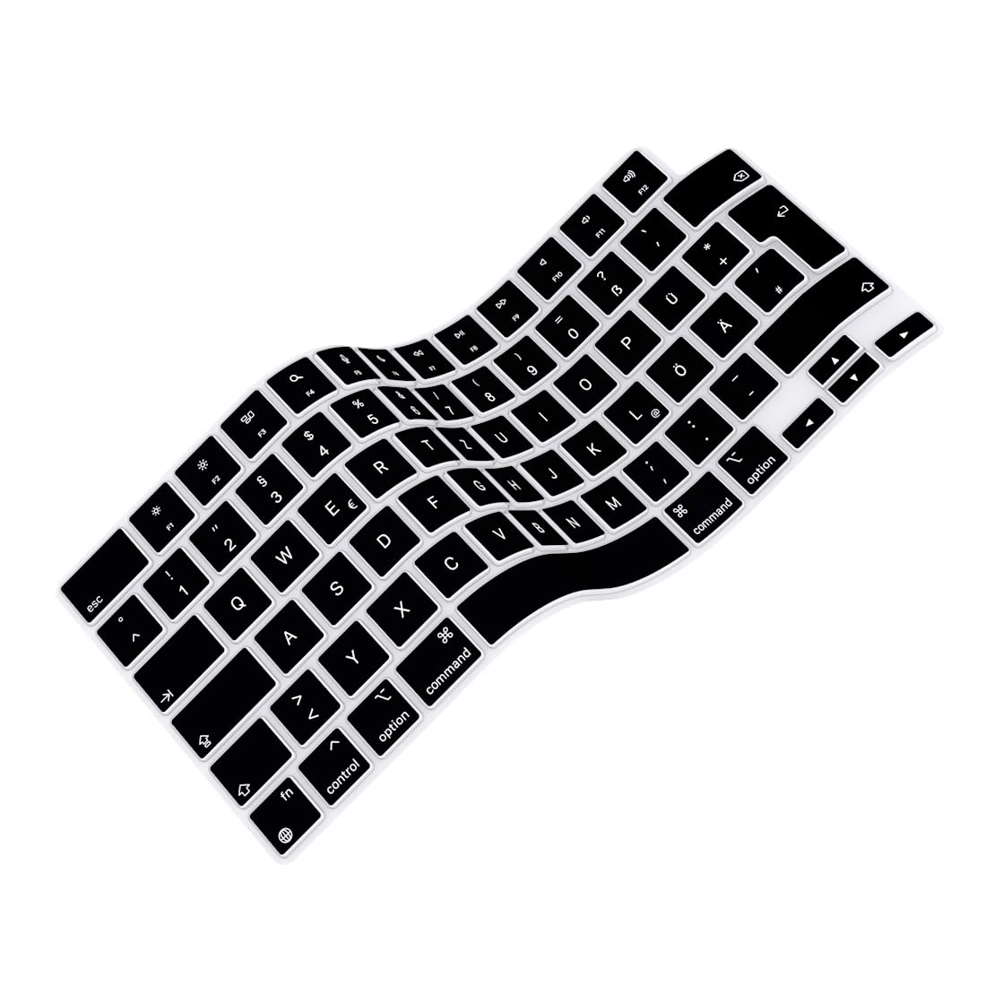 Funda de silicona ultrafina para teclado para MacBook Air de 13.6 pulgadas (M5/M4/M3) y para MacBook Air de 15.3 pulgadas (M5/M4/M3) lanzado en 2026-2024, accesorios de protección blandos