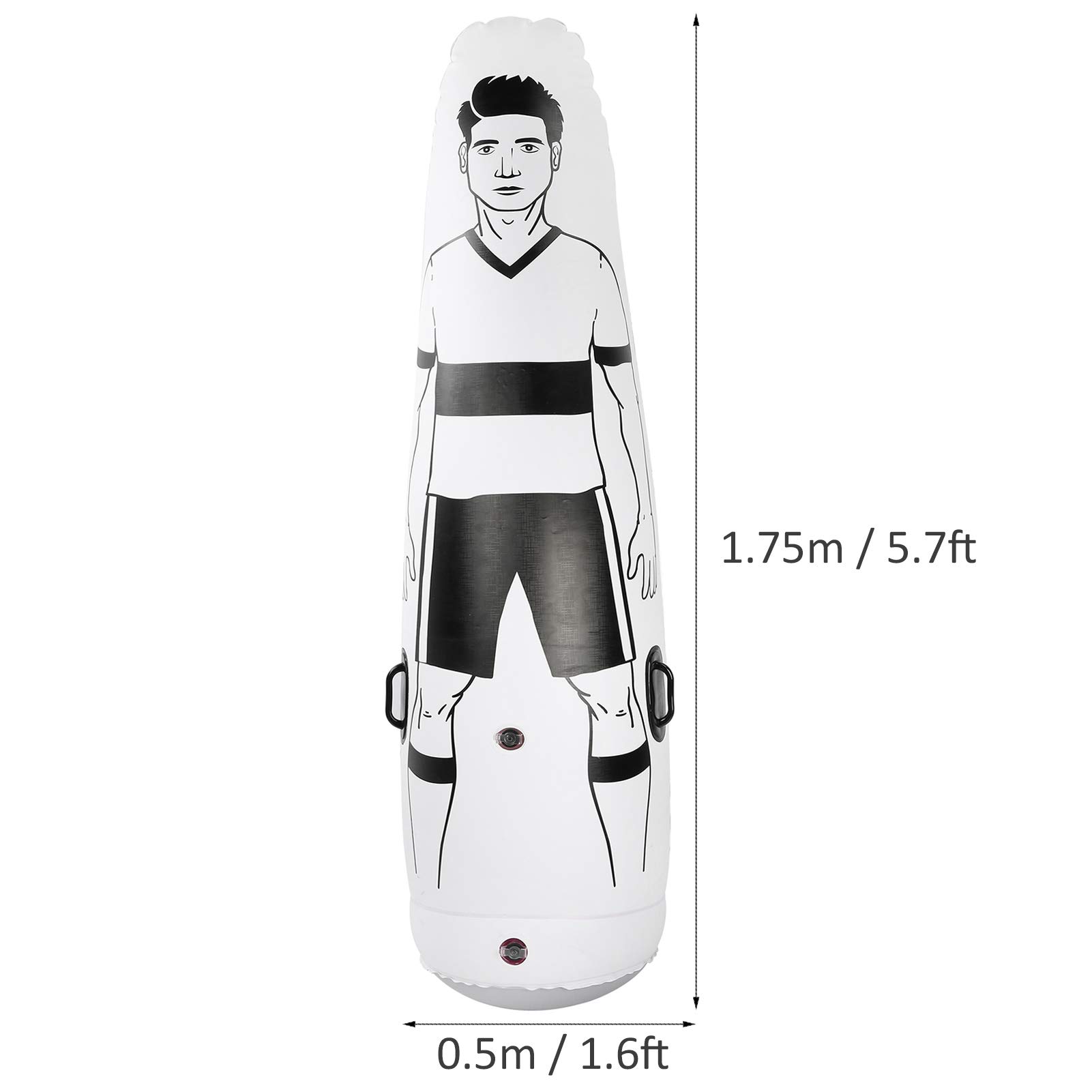 Mannequin Gonflable de Football de défenseur Gonflable, Outil de Formation de Football de Mur de gobelet de Gardien de But de Formation de défenseur Gonflable de Football de PVC