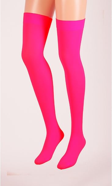 neon thigh highs
