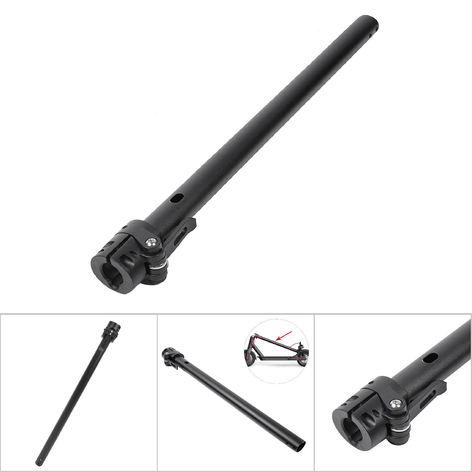 Alomejor Scoooter Rod en Métal Vélo Électrique Pôle Pliant Stand Rod pour M365 Vélo Électrique E-Skateboard Rod