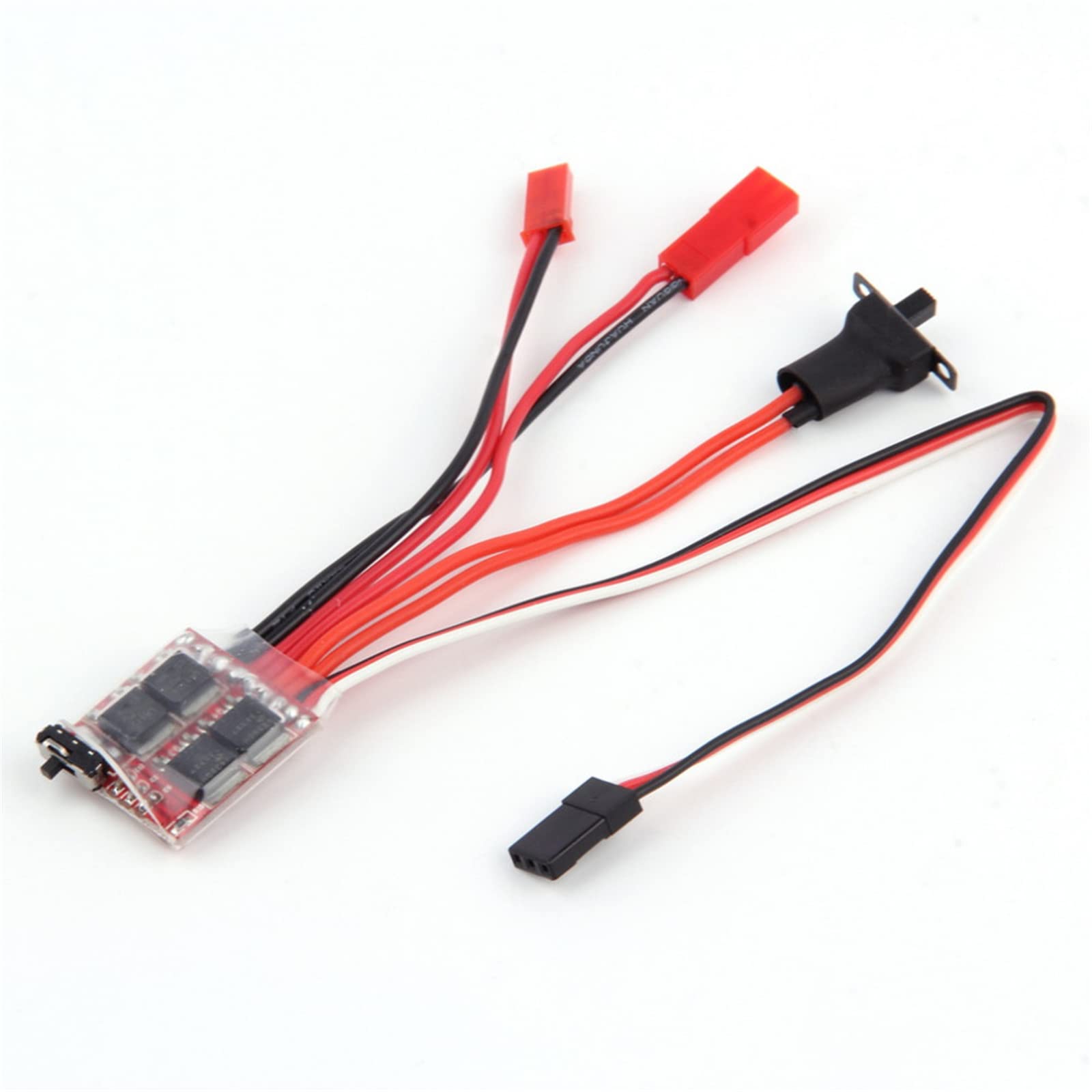WANGCL Pr30A ESC Brushed Electric Speed Controller for DIY Mini RC Car or Boat Tank w/Brake (2PCS), ca. 25 x 23 x 5 mm - Image 2