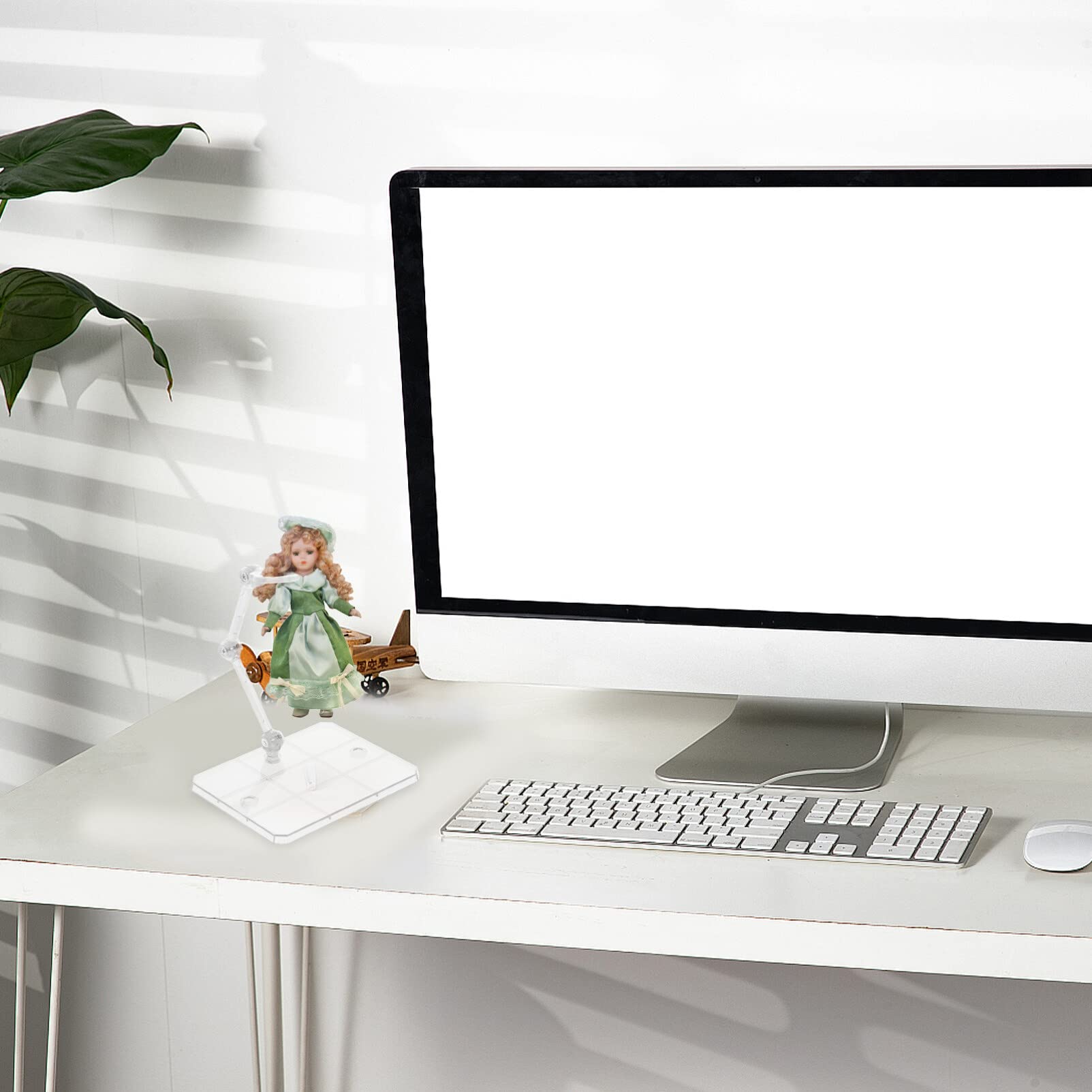 Alipis 4 Supports De Figurines D'action Support D'affichage De Figurine D'action Réglable De Modèle De De Poupée Transparent Fournitures D'affichage De Table Pour La