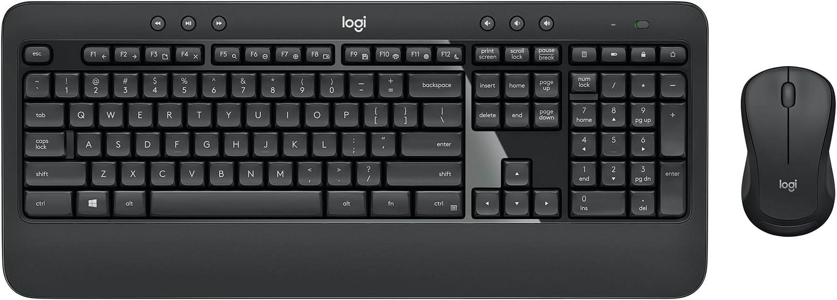 MK540 Advanced Wireless Keyboard and Mouse Combo for Windows, 2.4 GHz Unifying USB-Receiver, Multimedia Hotkeys, 3-Year Battery Life, for PC, Laptop