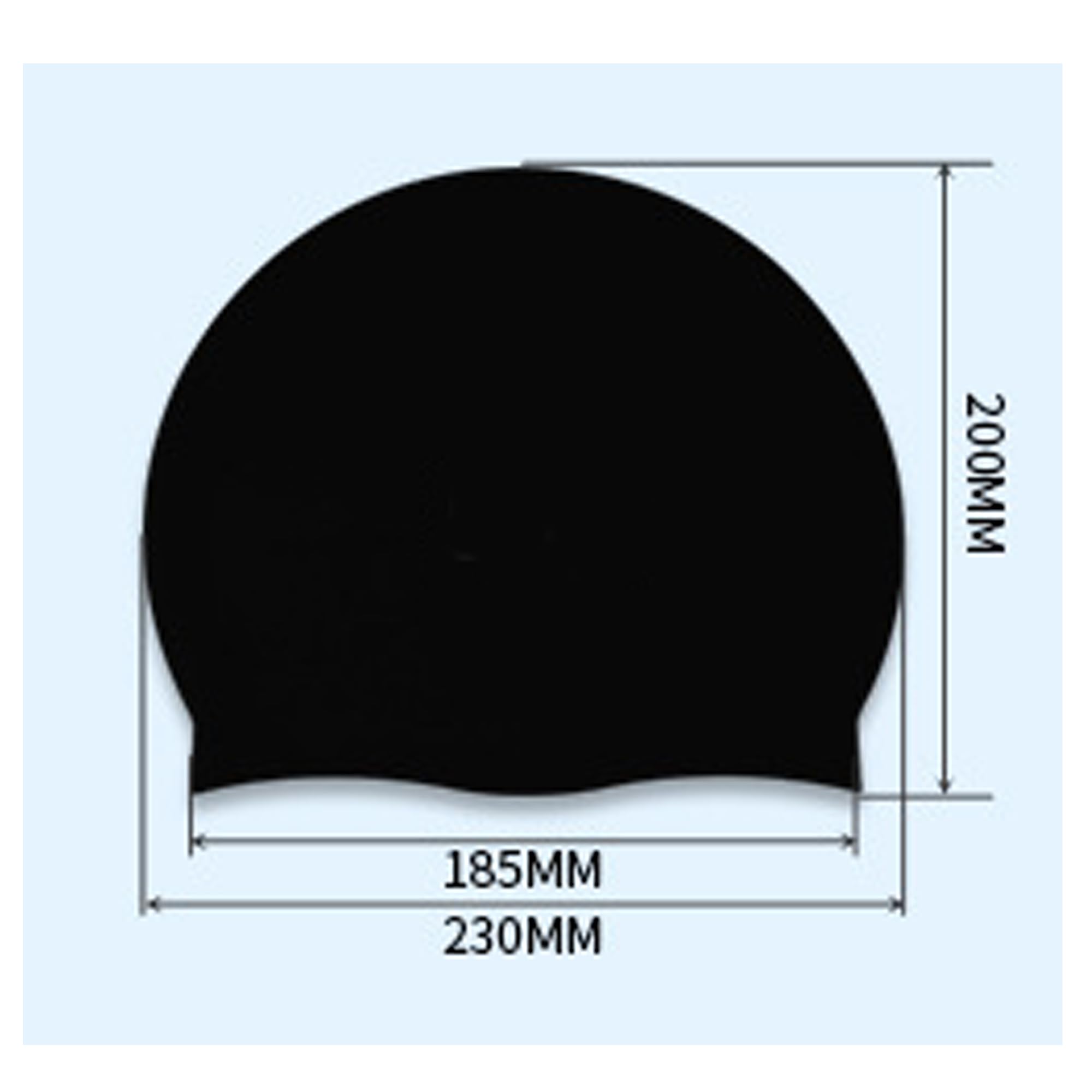 Legou Solid Color Adult Swim Cap Silicone Waterproof Couple Swim Cap Pink One Size