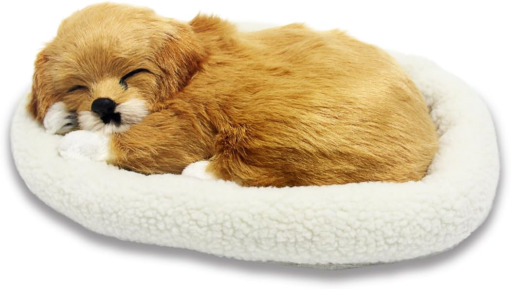 breathing stuffed dog