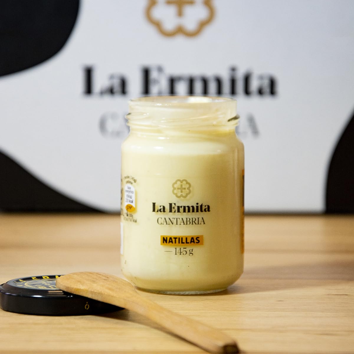 LA ERMITA Natillas Postre Lácteo Cremoso con Yema de Huevo Canela y Limón Sin Gluten 145 g Pack 6