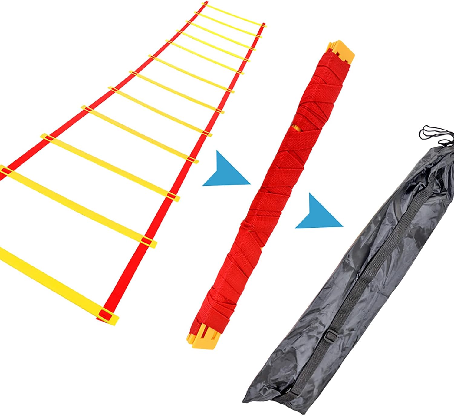 Agility Ladder Agility Training Ladder, Fitness Jumping Ladder Footwork Sport Equipment, for Kids/Adults Indoor/Outdoor Training Equipmen(Size:3m)