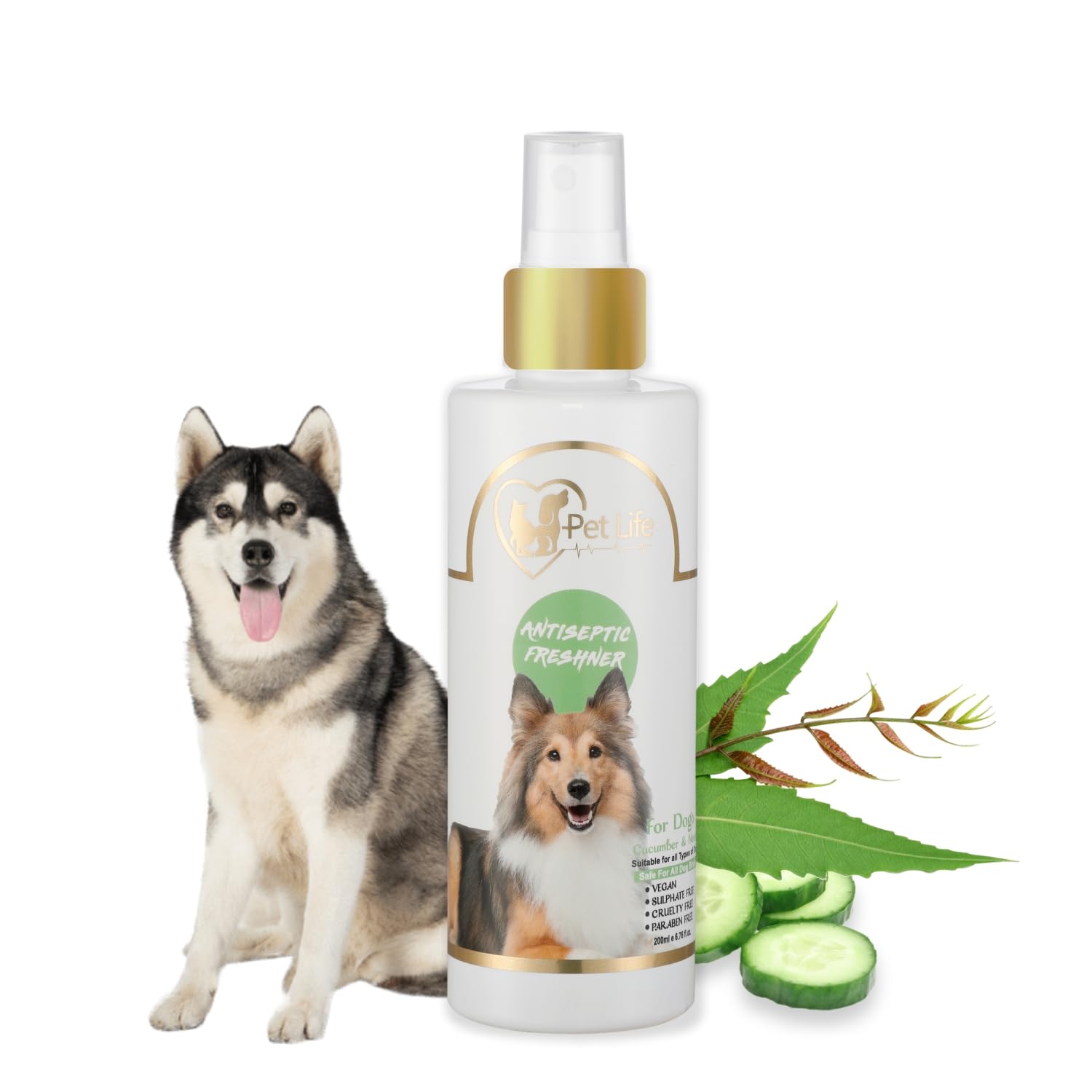 Pet Life Antiseptic Freshener Spray for Siberian Husky Dog & Puppy | Controls Odour, Keep Coat Smelling Fresh & Daily Use Dog Safe Deodorizer -Pet Friendly Aromatic Deodorant for All Dog Breed- 200Ml (B0B6G7FG5J) Amazon Price History, Amazon Price Tracker