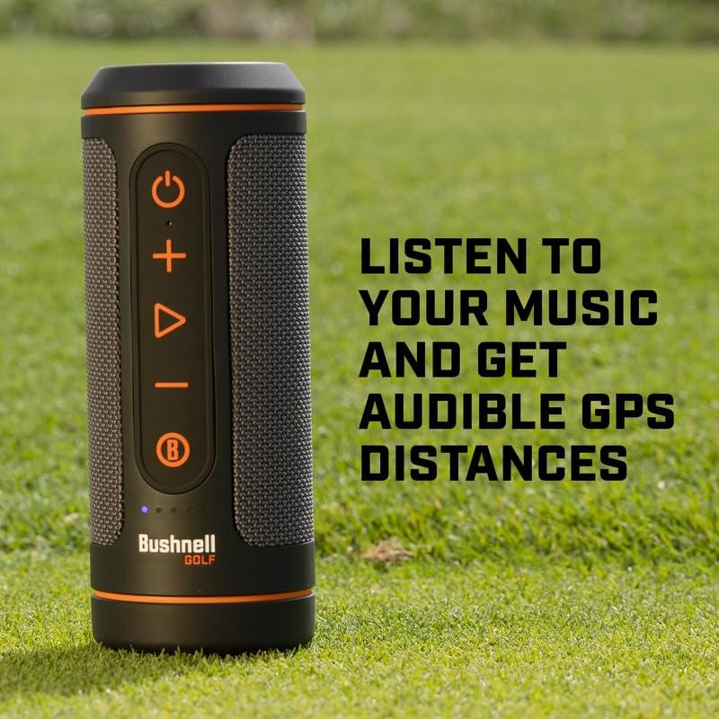 Image of Bushnell Golf Wingman 2 GPS Bluetooth Speaker | Audible Distances, Magnetic Cart Mount, Custom Sound Bites, TWS Pairing & USB-C Charging