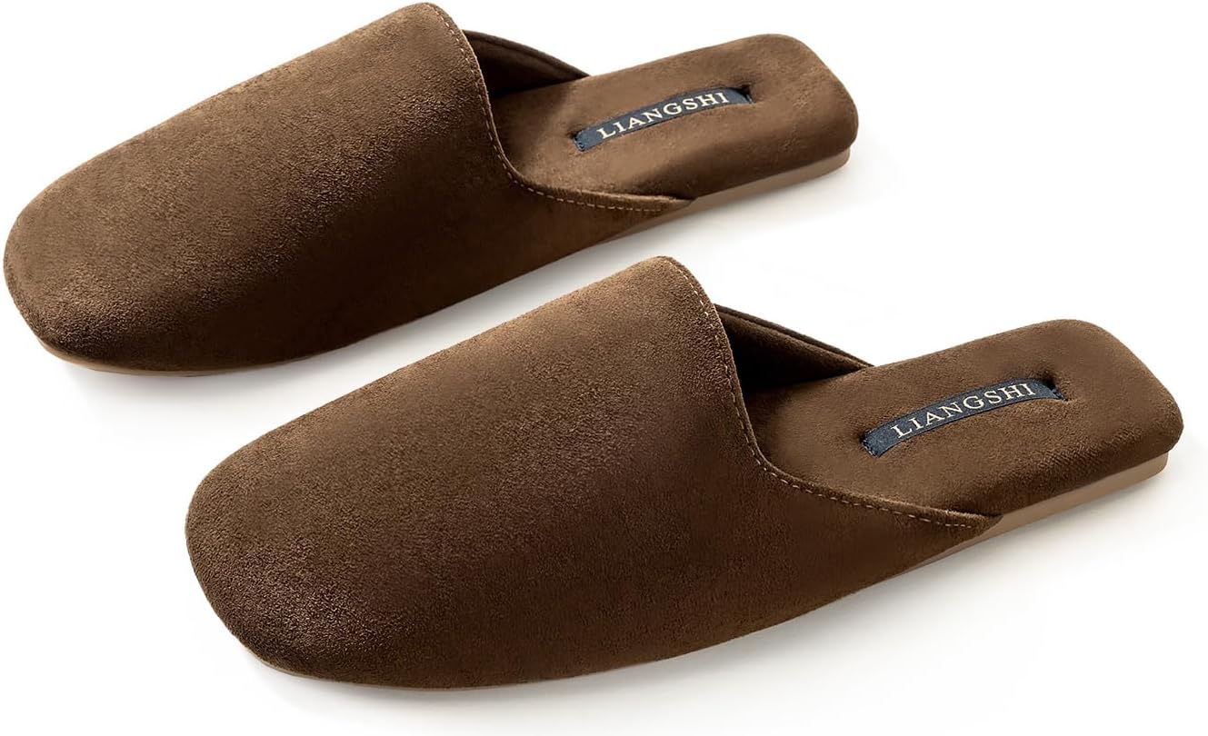 URAWOW Women Men Mules - Elegant Closed-Toe Slippers