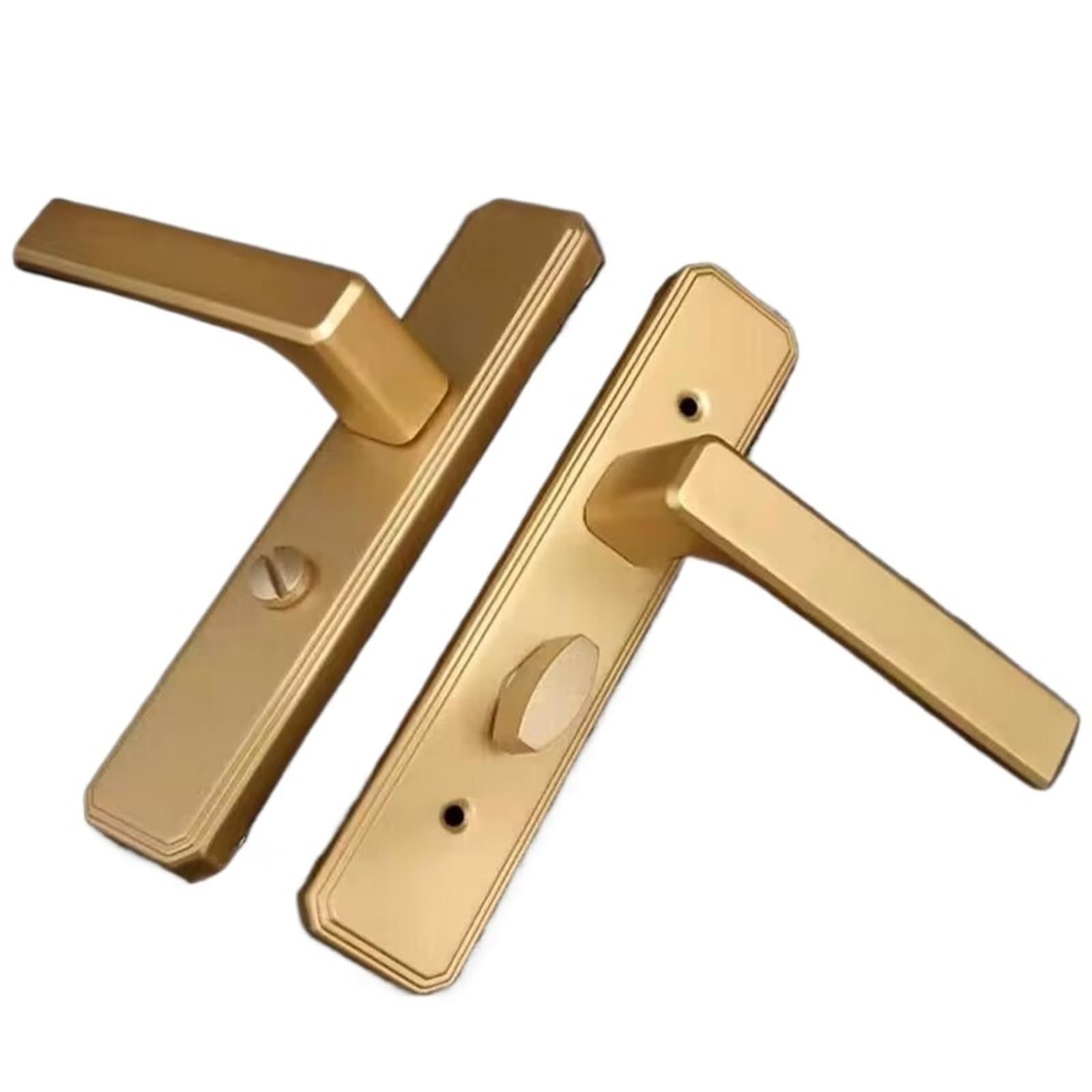 Kdhcvkz B Gold Toilet Keyless Single Tongue Athroom Lock(B)