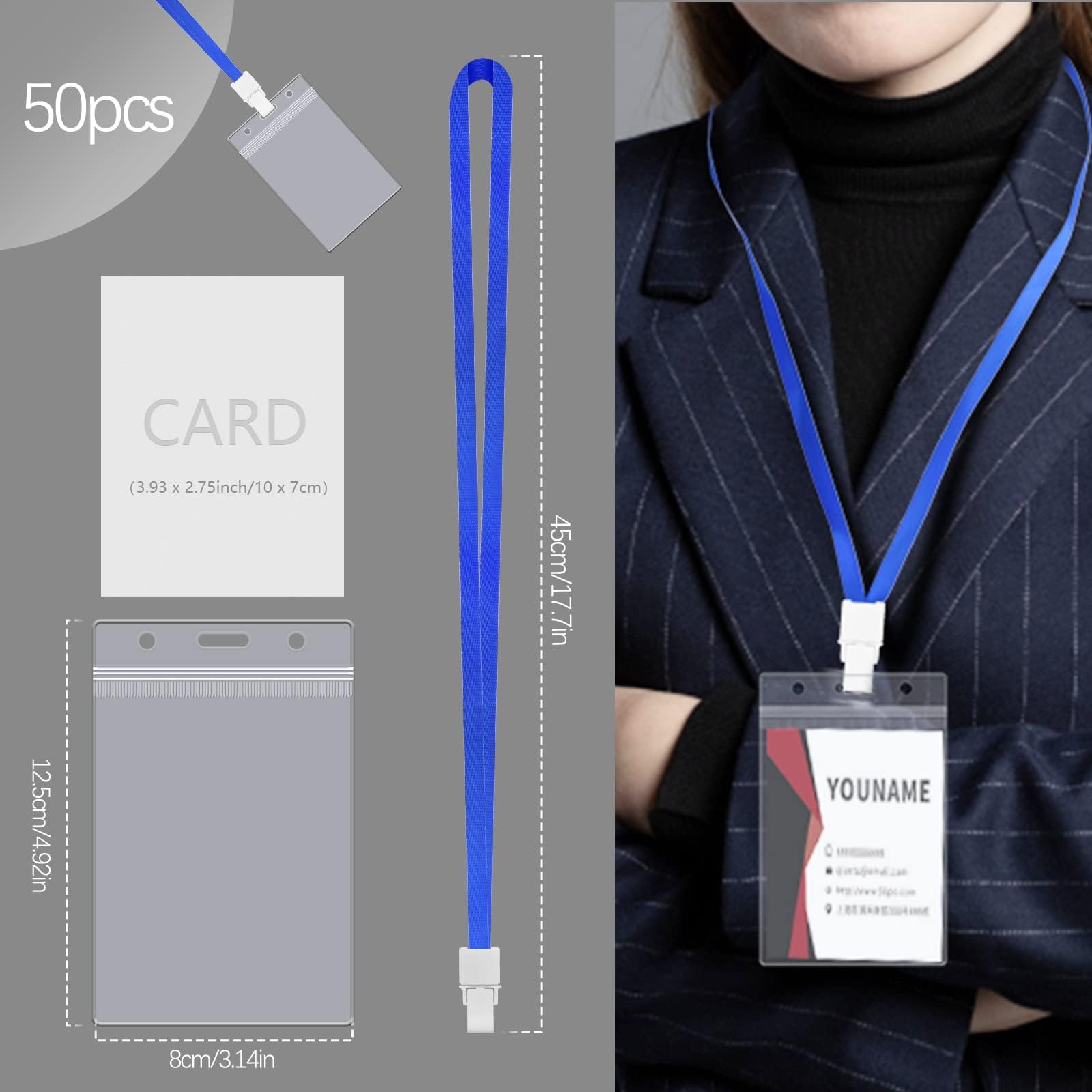 xinfedi Lanyard with Card Holder - Image 2