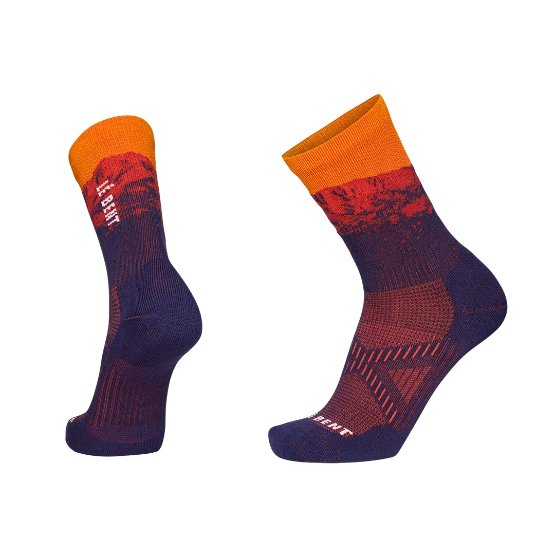 Lé Bent Mickey Graglia Pro Series Zero Cushion ¾ Crew Trail Sock - Iris - Medium