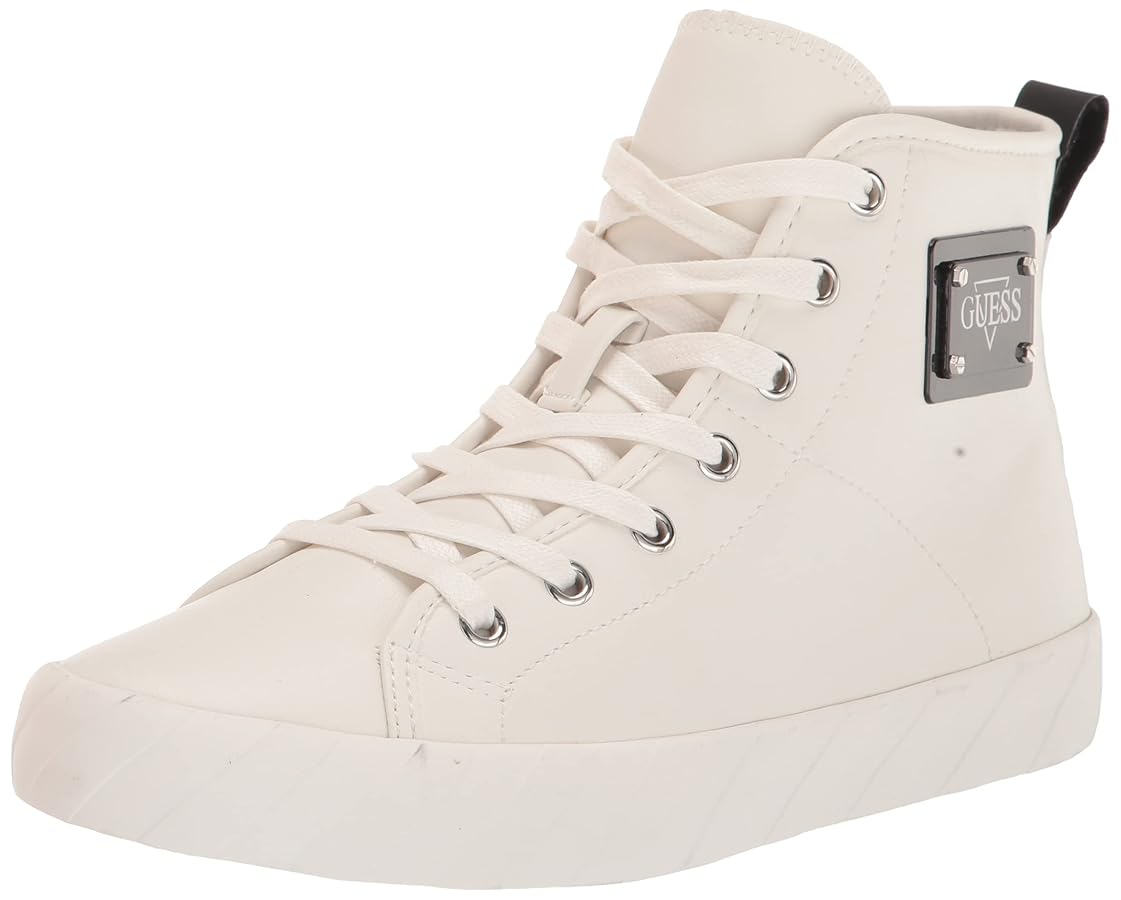 Amazon | GUESS Men's Mighty Sneaker, White, 7.5 | GUESS