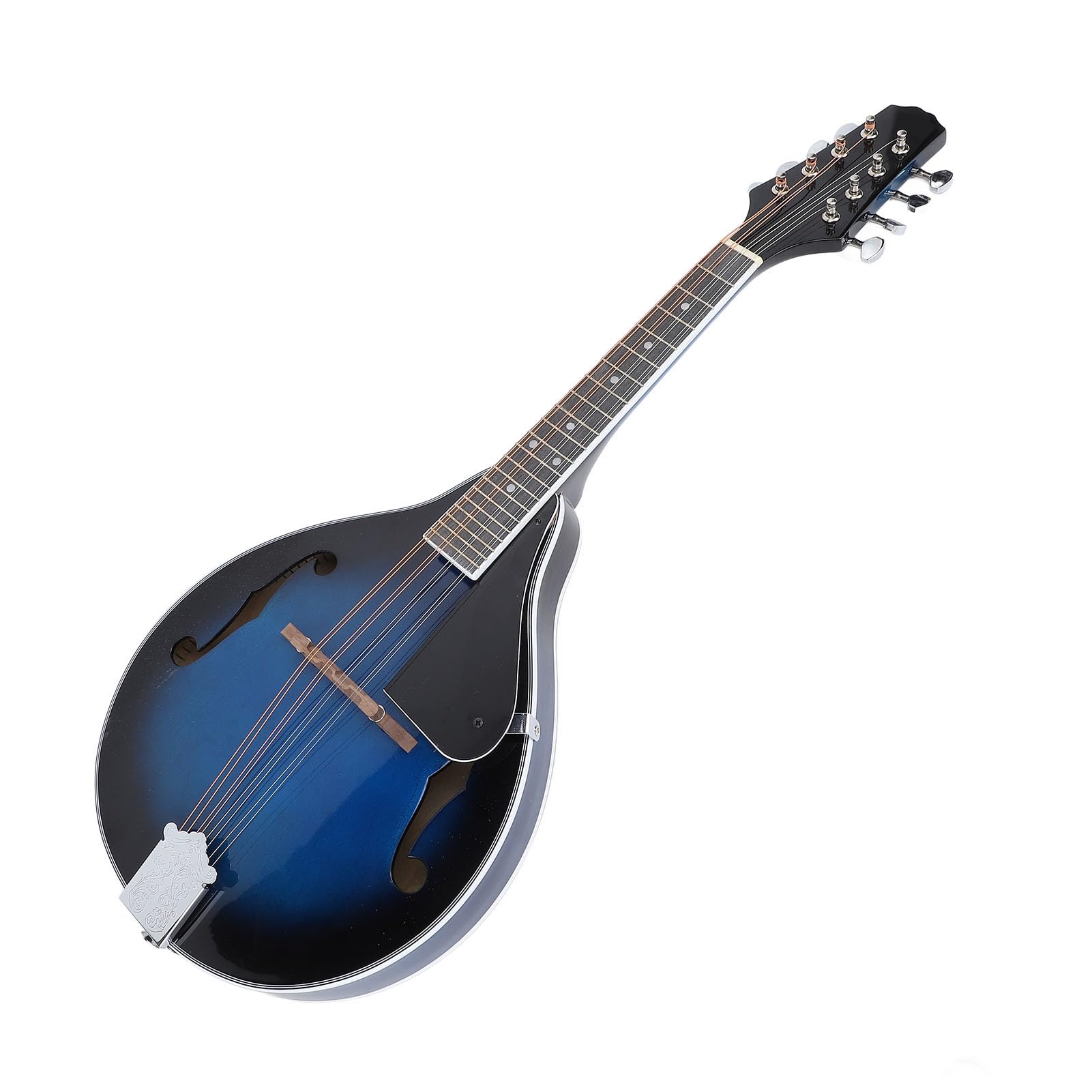 Mandolino A Style Strumento Acustico A 8 Corde, Costruzione in Legno Massello di Pesca con Accordatori Cromati, Ideale per Studenti Principianti e Musicisti Professionisti