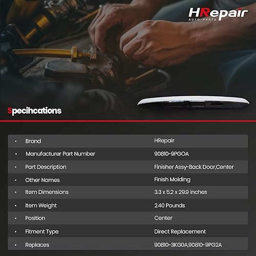 Miniatura 7 de El ensamblaje de la manija de la puerta trasera cromada se adapta a Nissan Pathfinder 2013-2019 Reemplazar la manija del portón trasero 90810-9PG0A