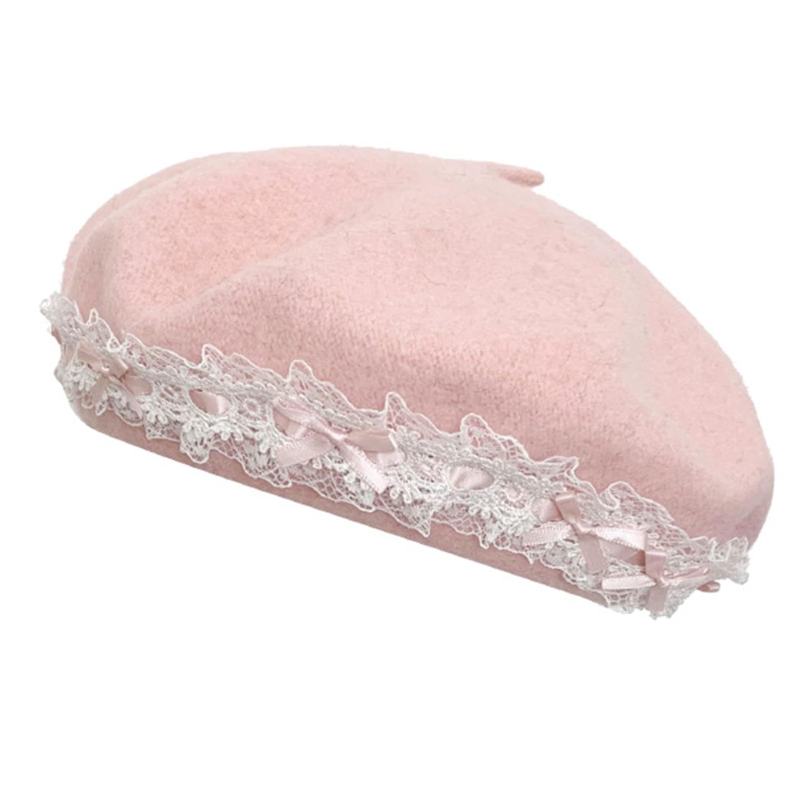 Fazvncv Boys Pk Lace Berets Cabbie Hat With Bowknot Painter Hat Berets Baker Hat For Street Strolling Dark Flat Hats Photo Props