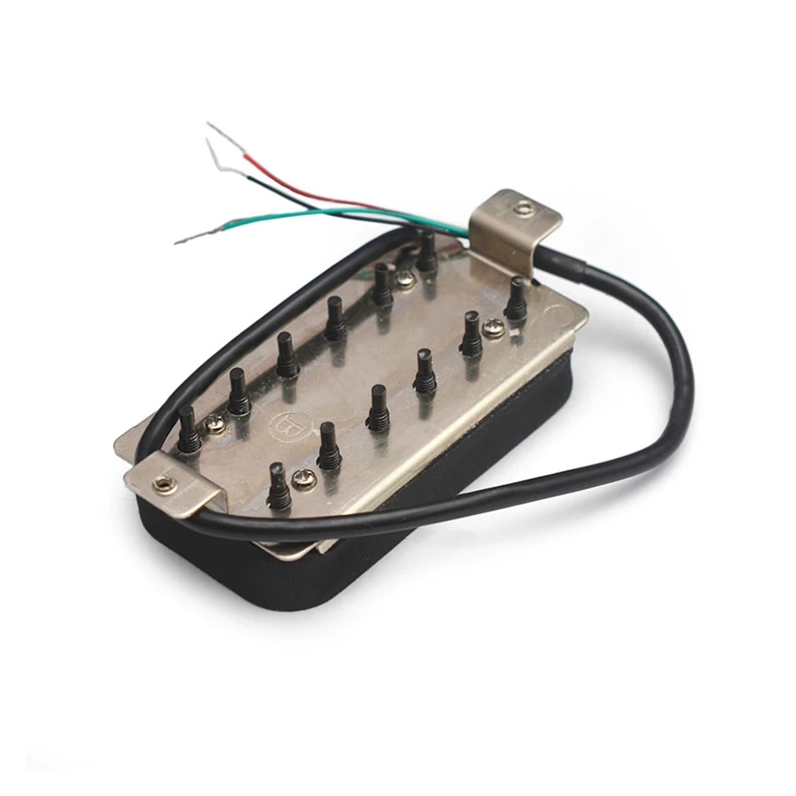 Pastilla Humbucker Alnico 5 Vintage, pastilla de puente de guitarra eléctrica de doble bobina, piezas de guitarra negras, sonido cálido, negro(2 Set,Black Hexagonl Screw)