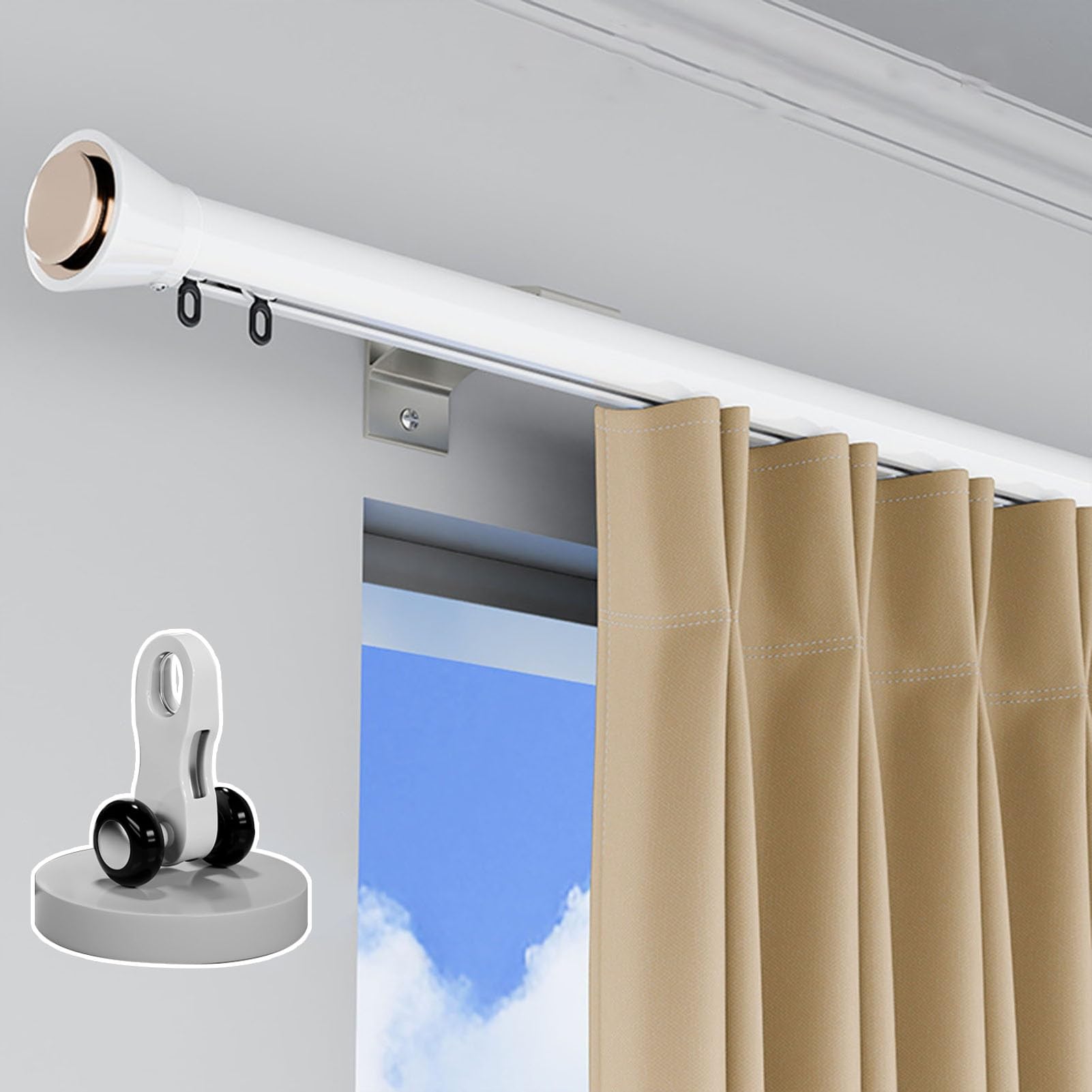 Tringle à rideaux de 6m : la solution pour habiller de très grandes baies vitrées