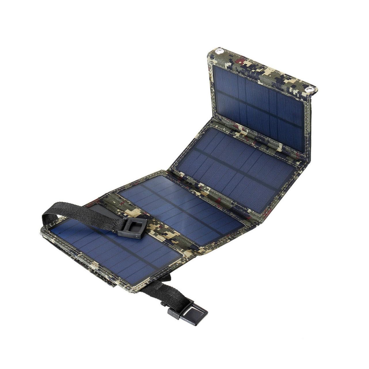 Cargador Solar Plegable USB Portátil para Camping Viajes y Dispositivos Móviles Herramienta de Carga para Exteriores