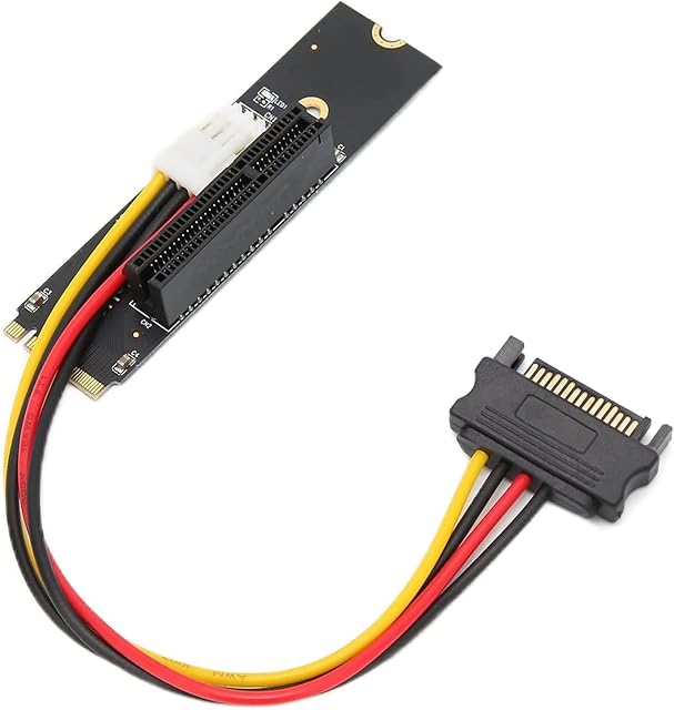 DIFCUL NGFF to PCI-E X4 Slot Riser Card, M.2 Key M 2260 2280 SSD Port to PCIE Adapter Converter Multiplier for BTC Miner Mining
