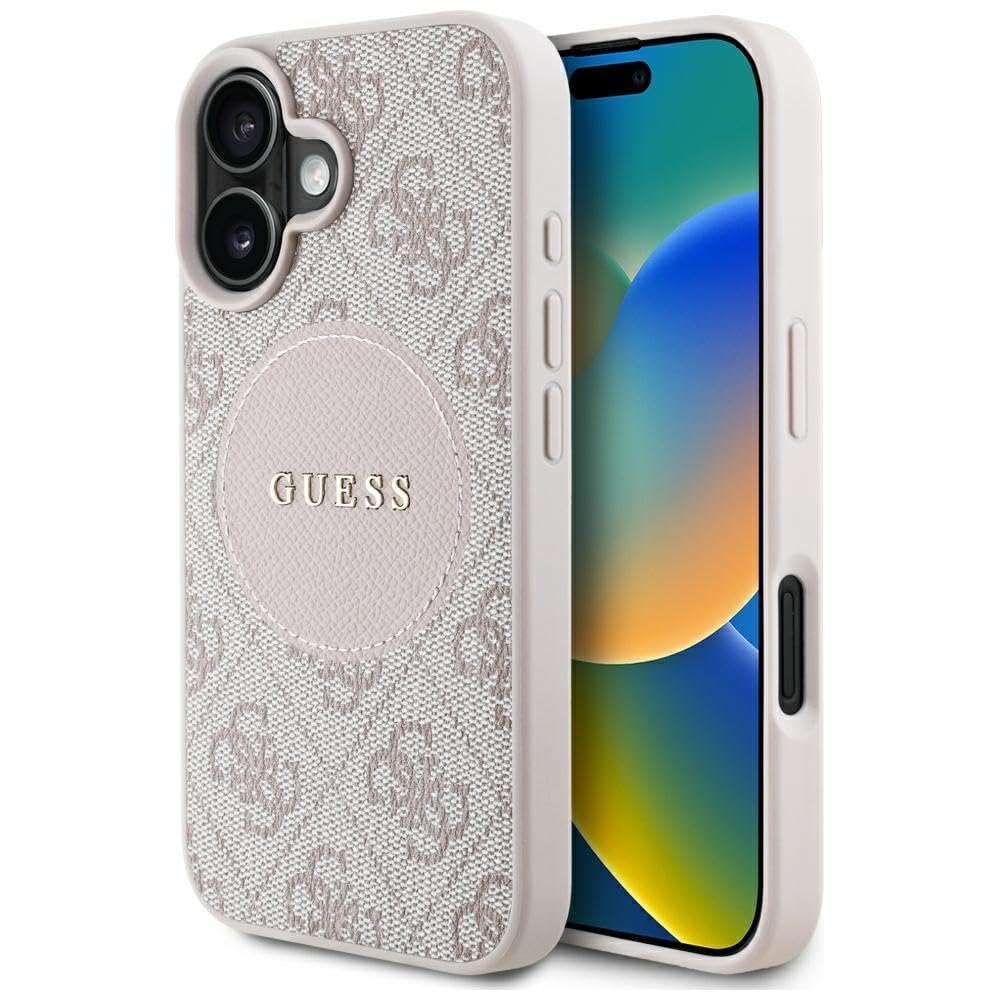 Coque iPhone 16 Guess rose MagSafe pour charger sans fil - 8