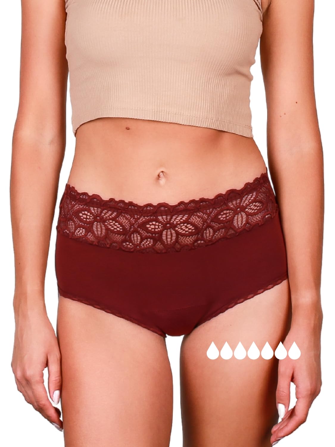 Taynie Deluxe Ultra Periodenunterwäsche, auslaufsichere & atmungsaktive Periodenslips - Deutschlands erste Menstruationsunterwäsche, ersetzt 6-7 Tampons, Tragedauer bis 12 Std., waschbar bis 60°C