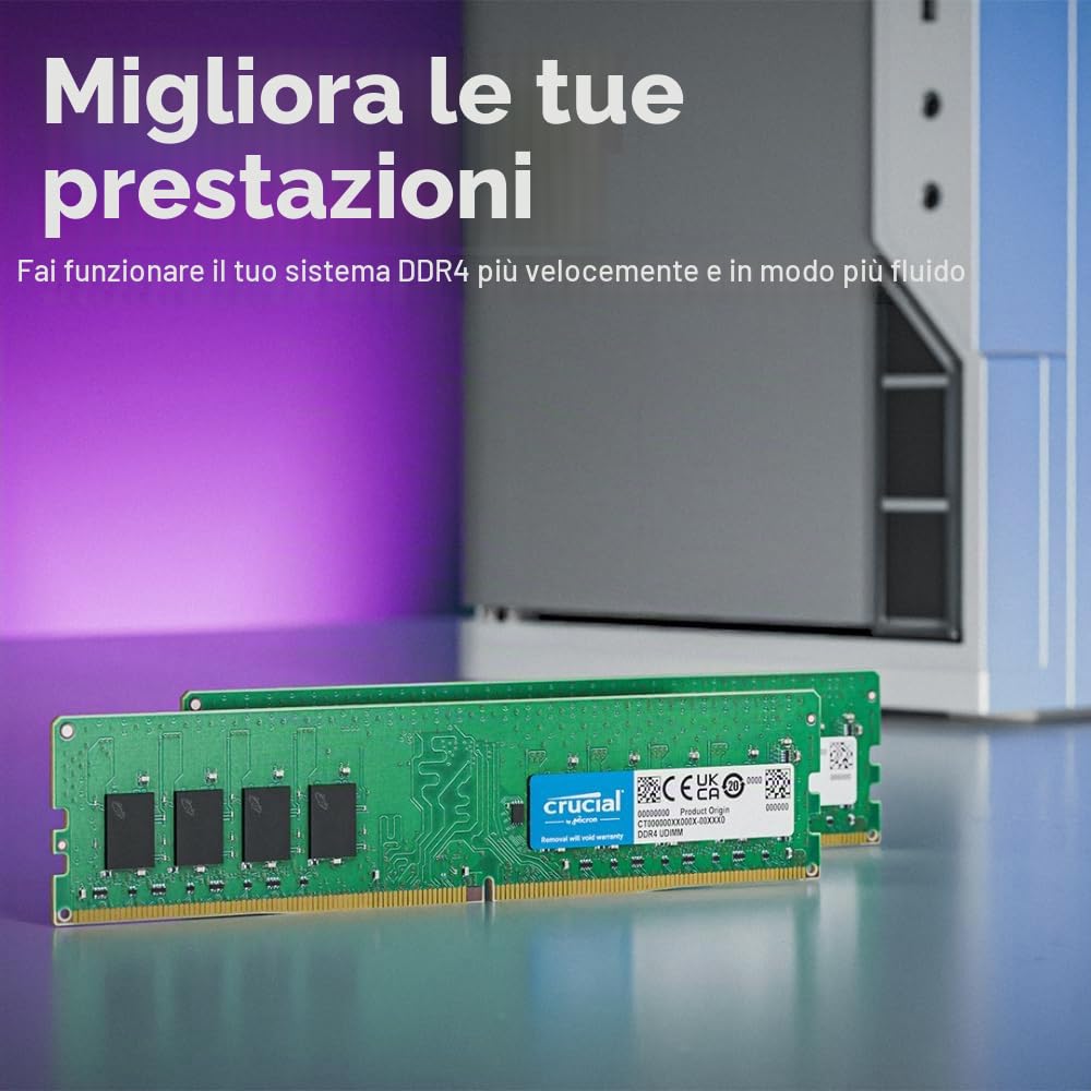 Crucial DDR4 RAM 16GB 3200MHz CL22, PC Memory (or 2933MHz
