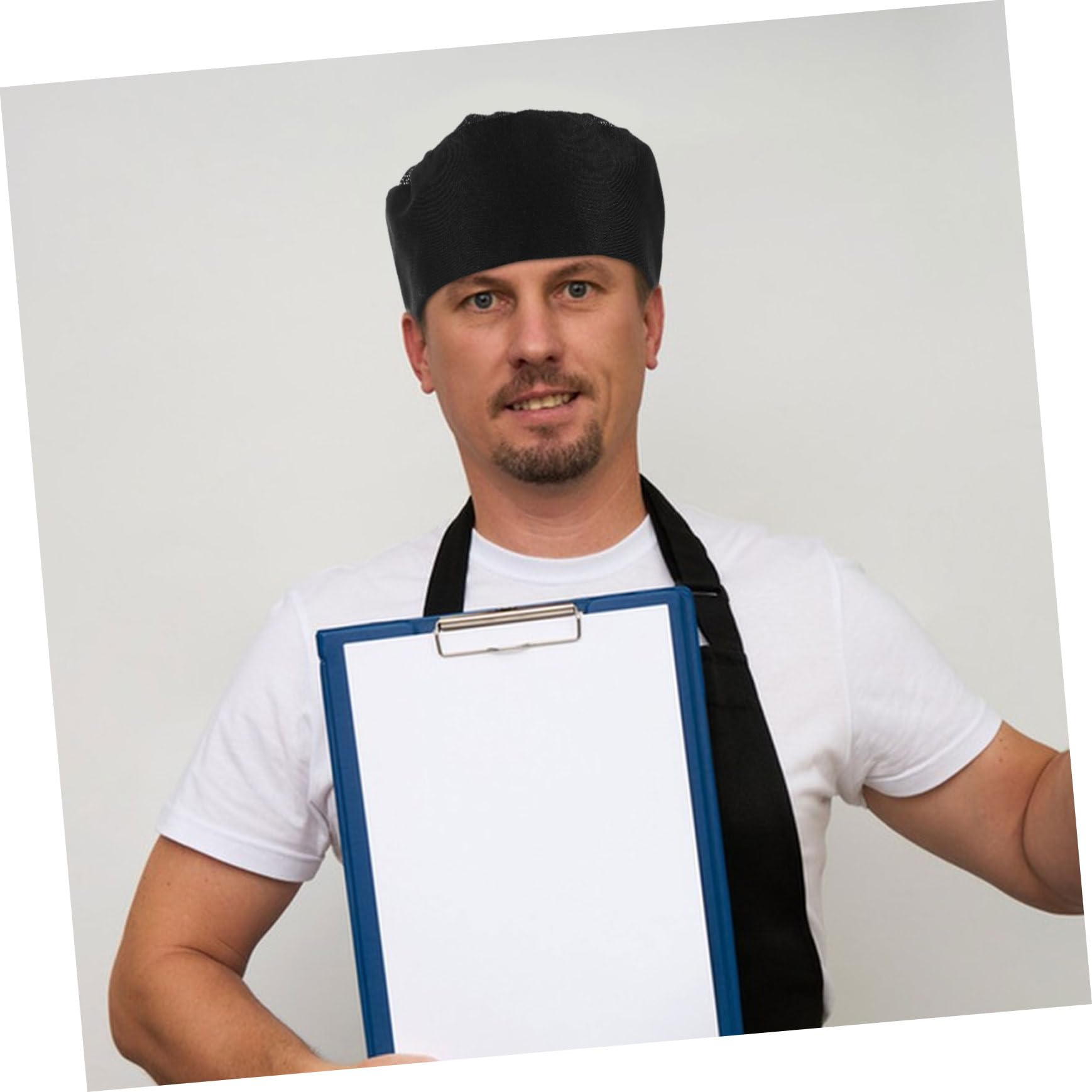 BESPORTBLE 4pezzi Cappello Cuoco Unisex Per Chef e Poliestere Parte in Rete Per Chef e Catering Confortevole e Traspirante
