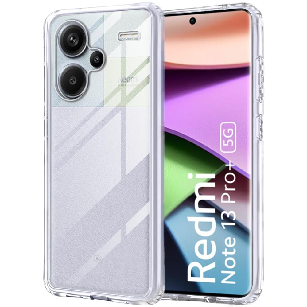 TheGiftKart Ultra-Hybrid Crystal Clear Back Case Cover for Mi Redmi Note 13 Pro Plus 5G | Shockproof Design | Camera Protection Bump | Hard Clear Back for Mi Note 13 Pro Plus (PC & TPU, Transparent) (B0CT61PXV3) Amazon Price History, Amazon Price Tracker