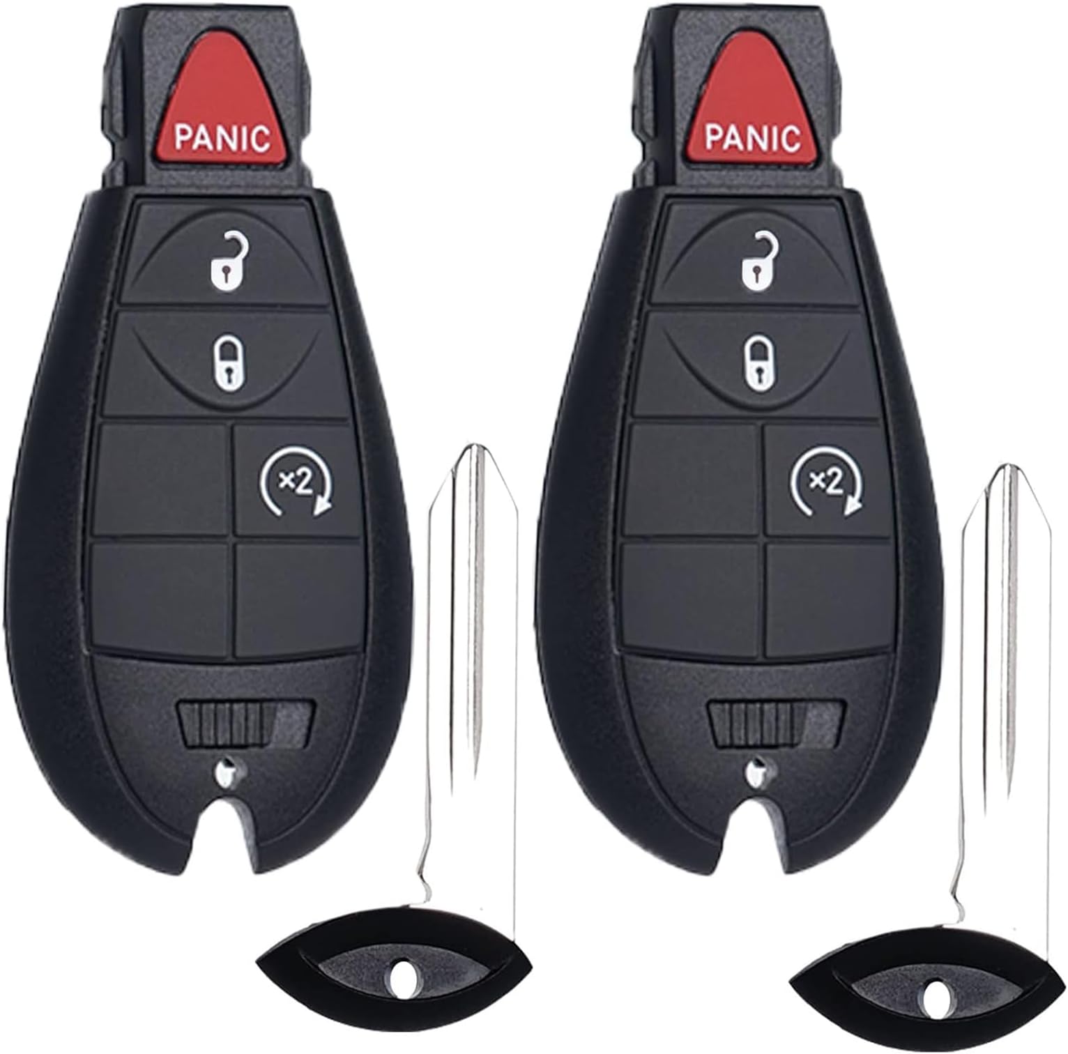 SUPALAND Key Fob FOBIK Keyless Remote Start Replacement Fits for Dodge Ram 1500 2500 2009-2011 2012 Grand Caravan Charger Challenger Durango Journey Jeep Grand Cherokee Commander Chrysler Town Country