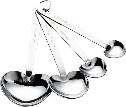 Miniatura 6 de Juego de 12 cucharas medidoras en forma de corazón para bodas, fiestas de cumpleaños, regalos de despedida de soltera, decoraciones de baby shower,