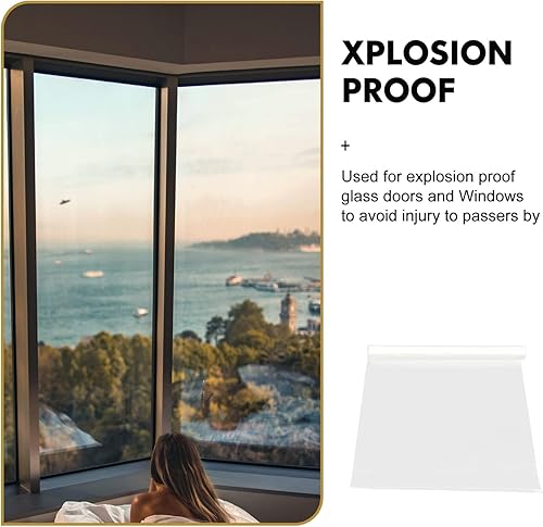Miniatura 4 de Película transparente para ventana de vidrio, película para parabrisas, lámina transparente, película de adherencia estática, película de ventana de