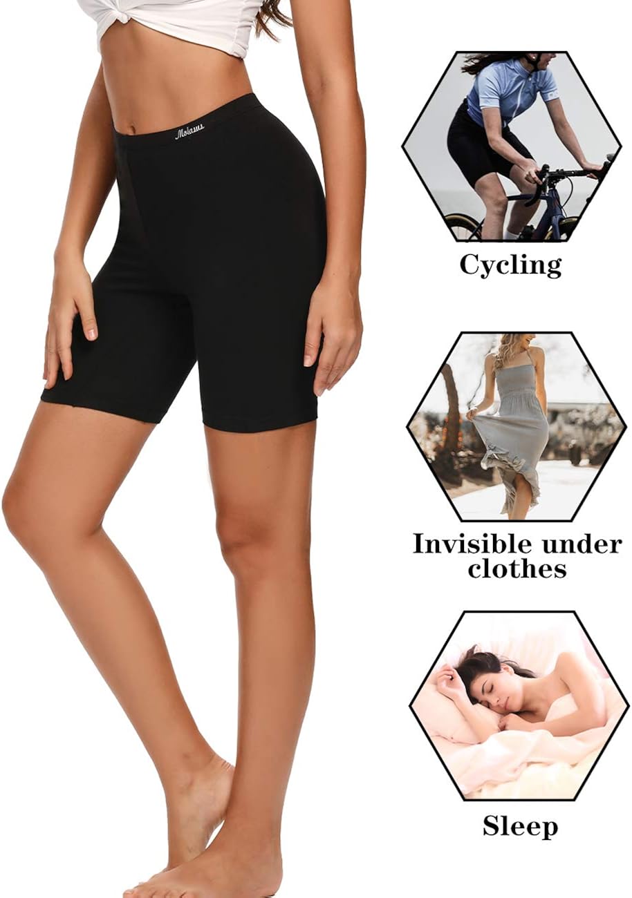 Molasus Womens Boxer Briefs Cotton Boy Shorts Underwear Anti Chafing