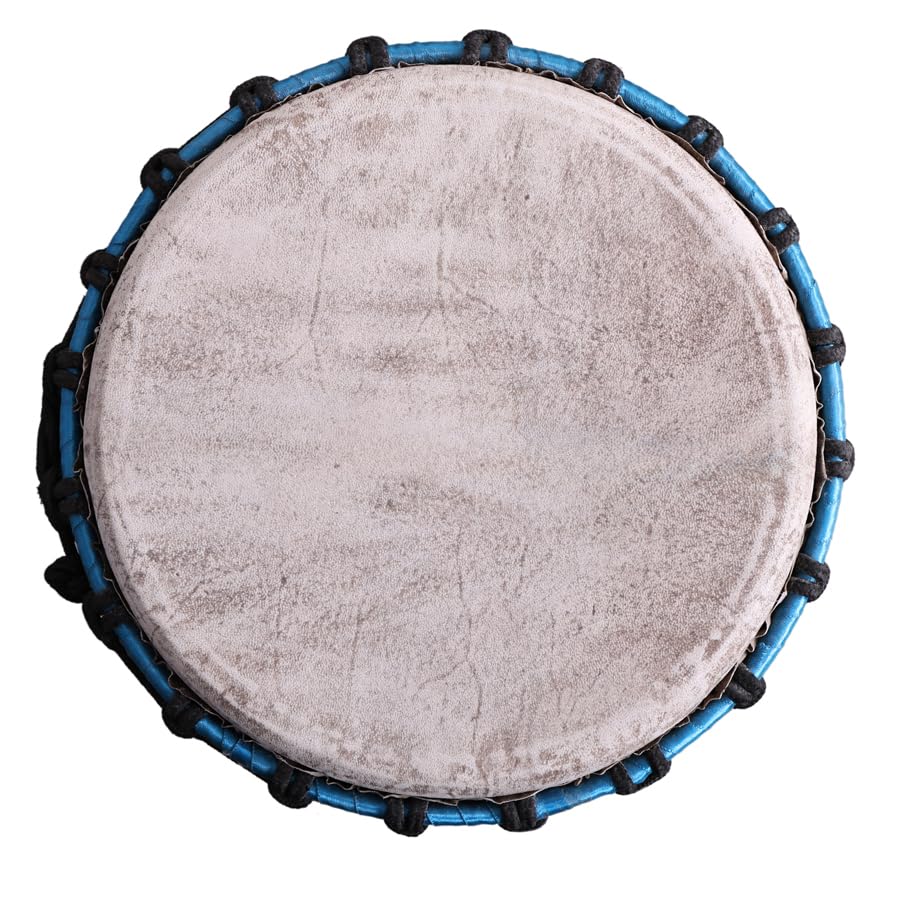 Image of StarJam- Djembe 10 Inches Diameter X 20 Inches Height Mango Wood Djembe Drum - Red (10 x 20 Inches)