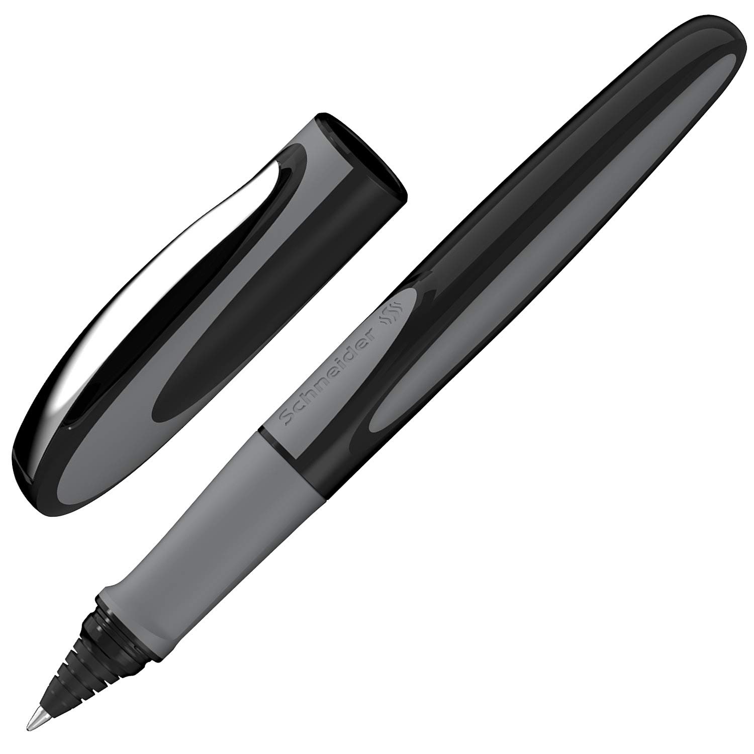 Schneider Ray Cartridge Rollerball Pen M (Medium), Refillable, Onyx