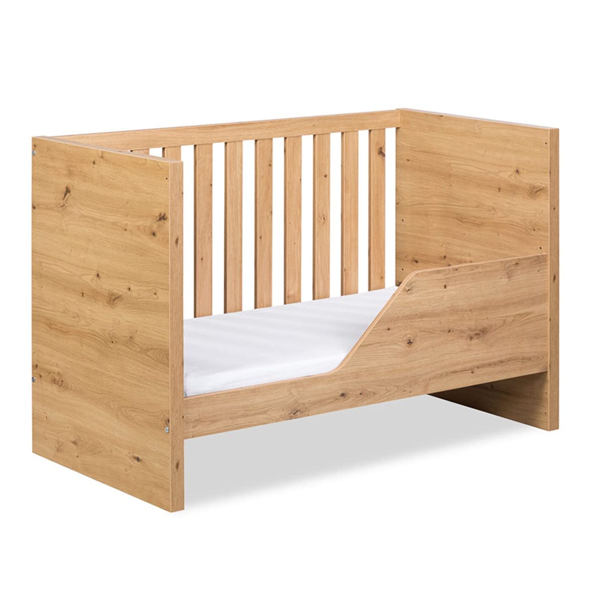 Mon Mobilier Design Amelia Ensemble bébé Commode à Langer et lit évolutif 120X60 Chêne