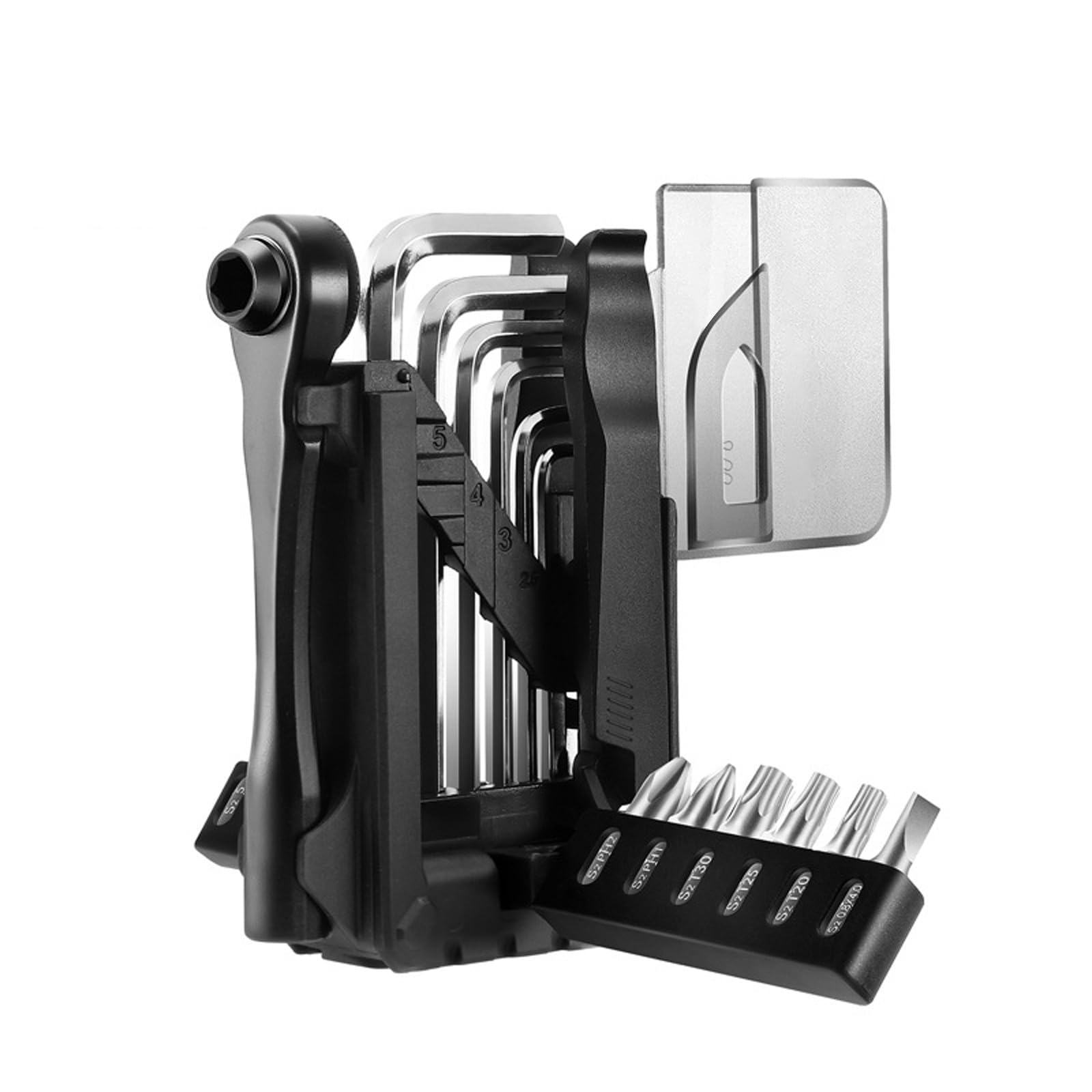 Multifunctional Bike Includes Ratcheting Wrenches for Bicycles Motorcycles Maintenance Durability Ratcheting Wrenches