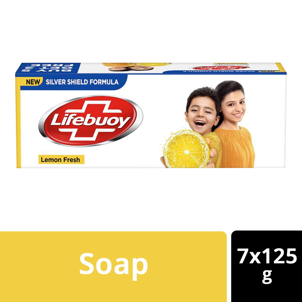 Lifebuoy Lemon Fresh Soap 125 Gm ( Buy 5 Get 2 Free)