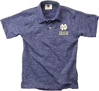 Boys College Sports Fan Short Sleeve Polo Cloudy Yarn