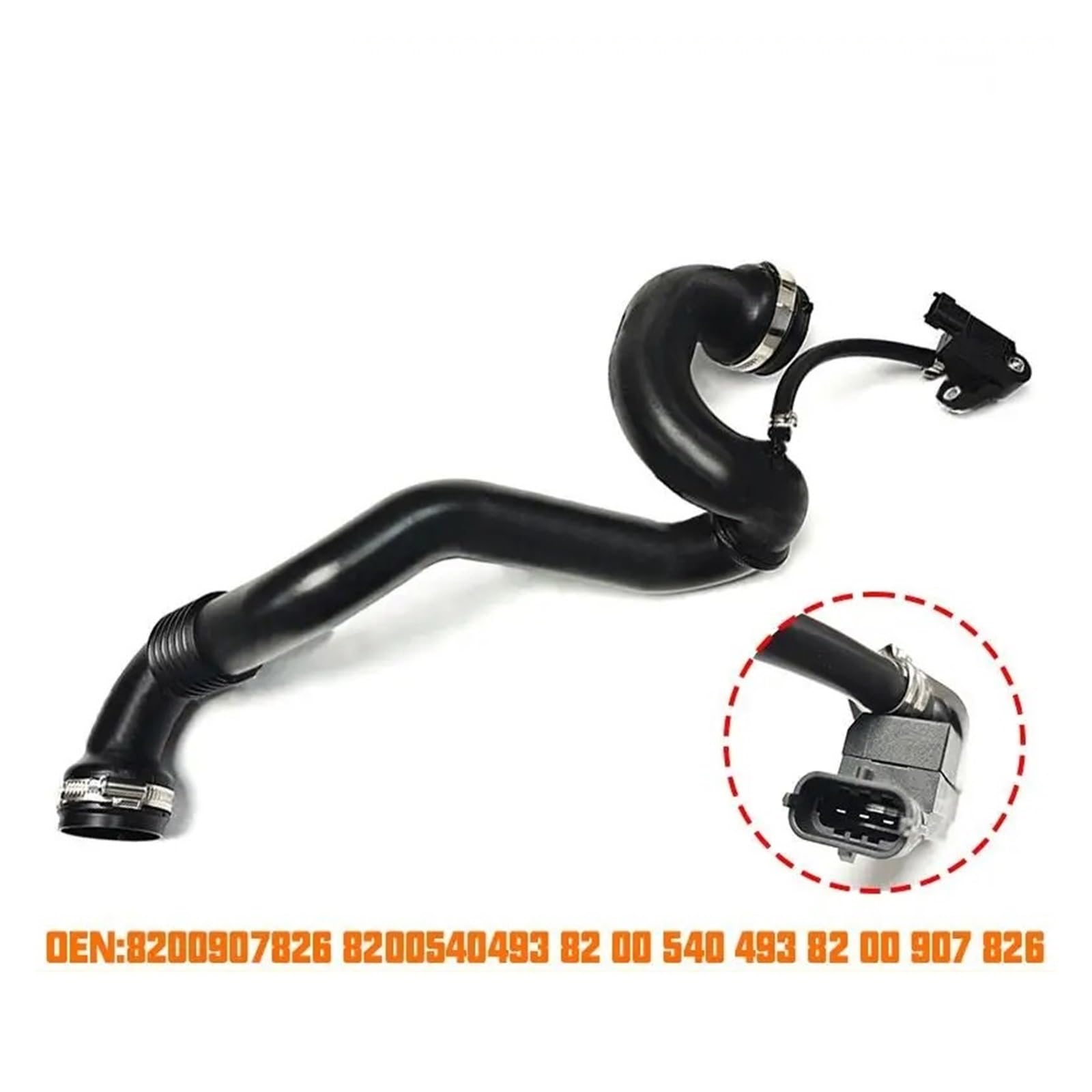 Durite Turbo Tuyau De Sortie d'air À Intercharge Turbo 1 Pièce pour Espace IV pour Laguna II 2.0 pour DCi OE 8200907826 8200540493 82 00 907 826 Tuyau Intercooler