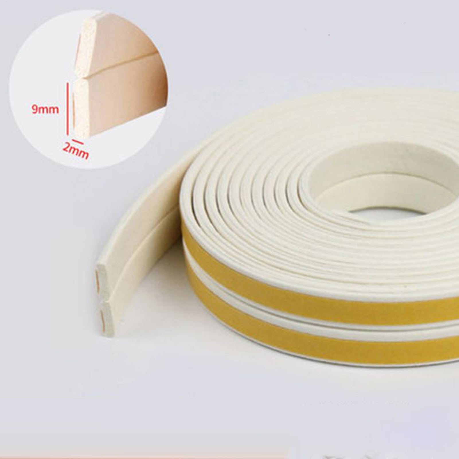 Boudin de porte isolant en mousse 4,8 m pour fenêtre, garage, camping-car