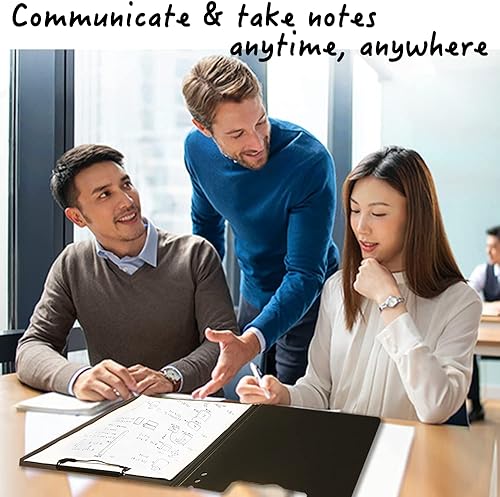 Miniatura 5 de Carpeta sin perforaciones, portapapeles de plástico reciclado con tapa, carpeta de proyectos de oficinacomercialescuela, portafolio de archivosarte.