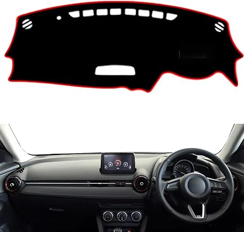 HATHWAY Fit for Mazda CX-3 CX3 2016-2019 LHD (with HUD Hole), Car Dashboard Cover, Sun Protection Dash Cover, Interior Dash Covers